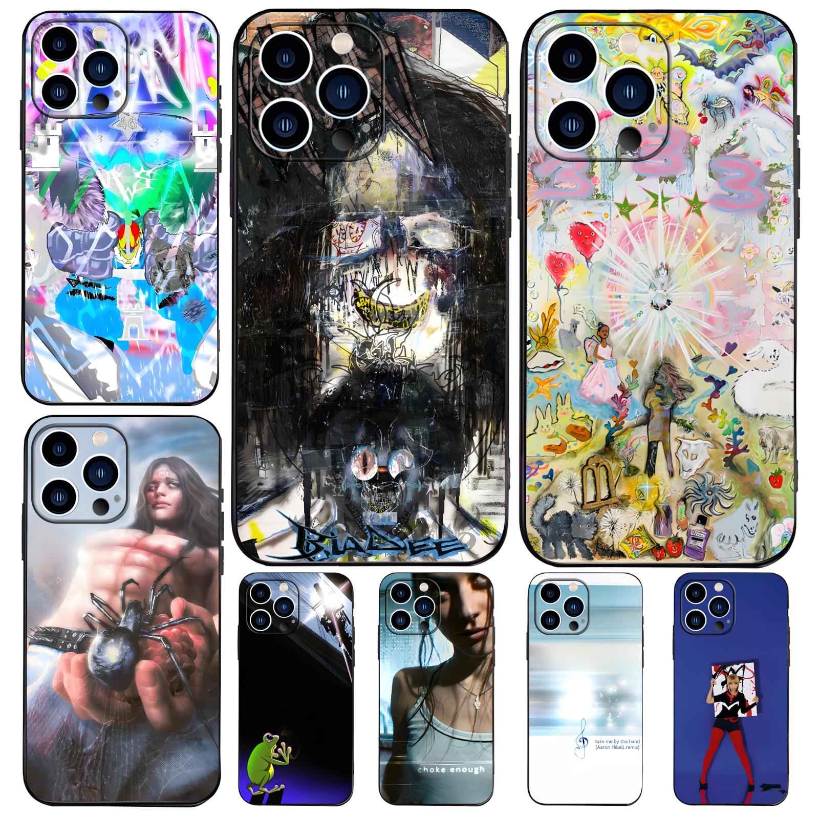 Phone Cases For Iphone 16 - Custodia Morbida Nera Anti-Caduta per iPhone