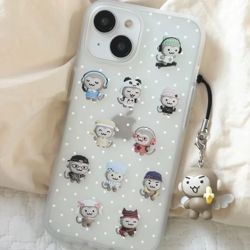 Phone Cases For Iphone 16 - Semplice Custodia per Telefono con Scimmietta